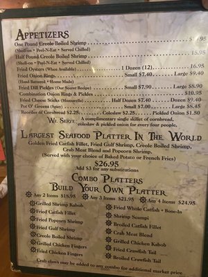 Menu photo 1 Top O' The River Michie, TN Menu photo 1 Top O' The River Michie, TN