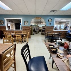 Blue Creek Farmhouse Market - One of the two inside dining areas.
