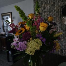 Buds, Blooms & Beyond - A beautiful arrangement for my beautiful 86-yr-old mom!!
