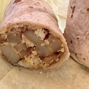 Los Balito's Taco Shop - Potato, Bacon & Egg Burrito - Tacos Near Me - San Antonio, Texas