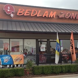 Bedlam Zone - Located on the Broadway Ext. just south of 33rd St. in Edmond. Across from Outback Steak House and beside City Bites on East
