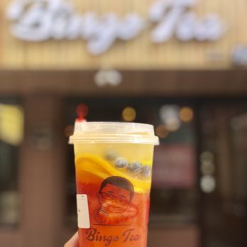 Bingo Tea - Mixed fruit tea with daily fresh fruit. - Bubble Tea Near Me - Homer Glen, Illinois