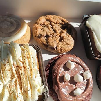 Crumbl - Cerritos - Snicker doodle, pecan chocolate chip, cinnamon square, tres leches, frozen hot chocolate, and white raspberry chocolate cheesecake - Bakeries Near Me - Cerritos, California Crumbl - Cerritos - Snicker doodle, pecan chocolate chip, cinnamon square, tres leches, frozen hot chocolate, and white raspberry chocolate cheesecake - Bakeries Near Me - Cerritos, California
