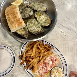 NOLA Grilled Oysters (outstanding), lobster roll (as good as I've had 1,000 times in Cape Cod) NOLA Grilled Oysters (outstanding), lobster roll (as good as I've had 1,000 times in Cape Cod)