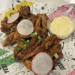 chicken BONELESS GARLIC GINGER WINGS