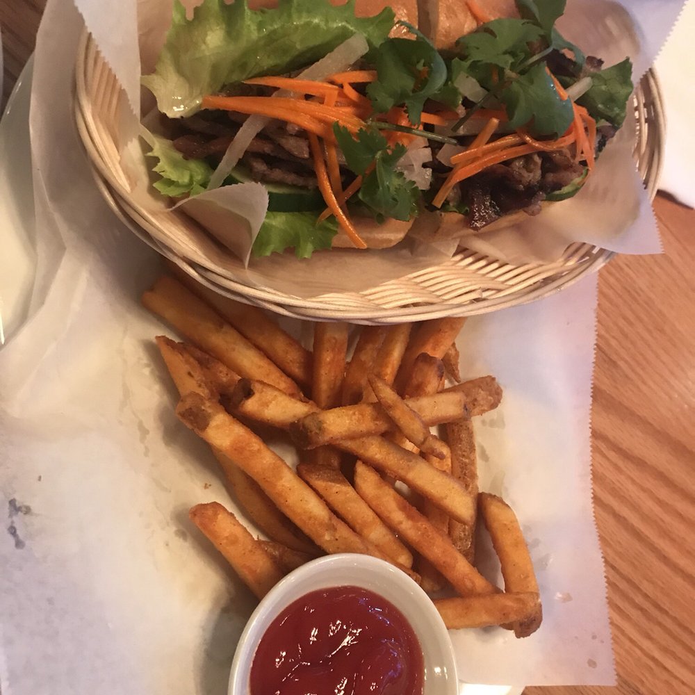 WonderPho Noodles & Spring Roll Bar - PORK BANH MI (served with fries or another side) - Vietnamese Near Me - Fort Worth, Texas WonderPho Noodles & Spring Roll Bar - PORK BANH MI (served with fries or another side) - Vietnamese Near Me - Fort Worth, Texas