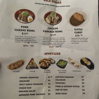 GONZO!  - Menu - Ramen Near Me - Carlsbad, California