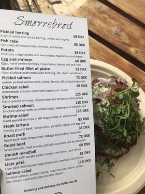 Menu photo 3 Hallernes Smørrebrød København K, 84 Menu photo 3 Hallernes Smørrebrød København K, 84