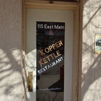 Kopper Kettle Restaurant - the front door - Breakfast & Brunch Near Me - Florence, Colorado