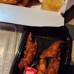 KFC - Tiny Tenders would be a fitting name! Noticed this with most KFC restaurants.
