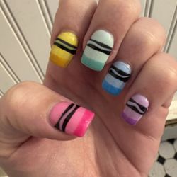 Garden Nails and Spa - Crayon nails by Mindy