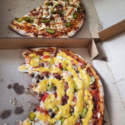 ODells on the Go - Cowboy and cheeseburger pizza, both were delicious