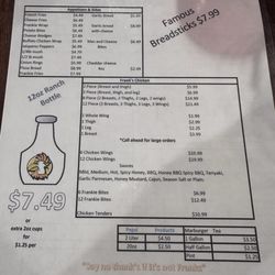 Playground Dropout - Menu May 2025