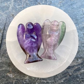 Soothe Your Soul - Amethyst and Fluorite angel - Gemstones & Minerals Near Me - Juno Beach, Florida Soothe Your Soul - Amethyst and Fluorite angel - Gemstones & Minerals Near Me - Juno Beach, Florida