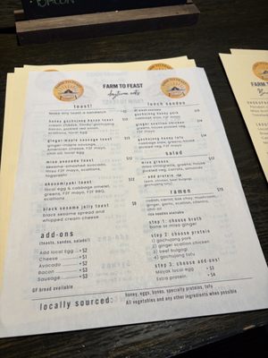 Menu photo 1 Farm to Feast Ithaca, NY Menu photo 1 Farm to Feast Ithaca, NY