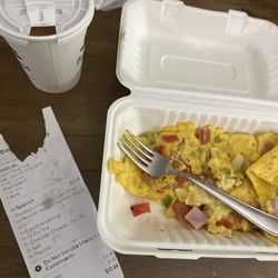 Bagel Place Cafe & Deli - This is what i received and paid extra for cheddar cheese