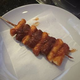 Rice cake and sausage skewer Rice cake and sausage skewer