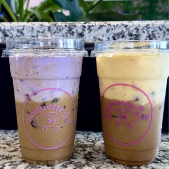 Baguette & Phorria - Ube (L) Egg creme (R) - Coffee & Tea Near Me - Philadelphia, Pennsylvania