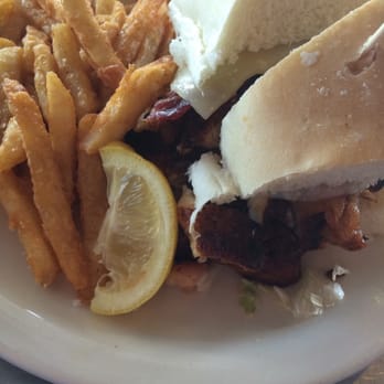 Conch Republic Seafood - Blackend yellowtail snapper BLT sandwich - Seafood Near Me - Key West, Florida