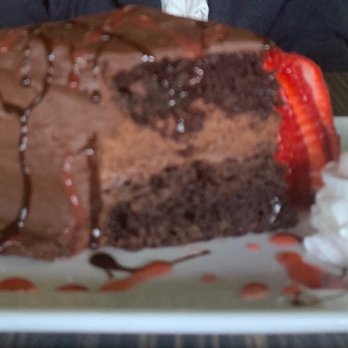 Luke's On Front - Chocolate mousse cake. - New American Near Me - Temecula, California Luke's On Front - Chocolate mousse cake. - New American Near Me - Temecula, California