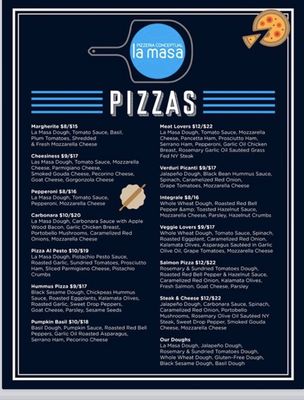 Menu photo 1 La Masa Pizzeria Conceptual San Juan, PR Menu photo 1 La Masa Pizzeria Conceptual San Juan, PR