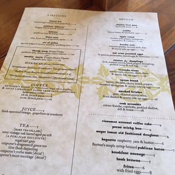The Publican - Their brunch menu - New American Near Me - Chicago, Illinois The Publican - Their brunch menu - New American Near Me - Chicago, Illinois