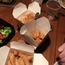 Green Tea - Chicken fingers, wontons and crab rangoon.