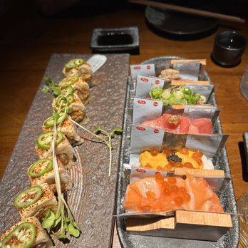 Koi - Hand roll flight and El diablo maki - Sushi Bars Near Me - Houston, Texas Koi - Hand roll flight and El diablo maki - Sushi Bars Near Me - Houston, Texas
