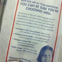 Rite Aid - I have to take a photo everytime i check in or else i would be called a liar. LOL... SMH!