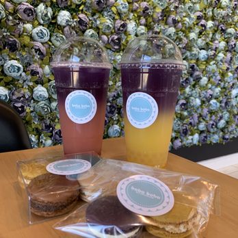 Boba Boba Bubble Tea & Coffee - Strawberry/Mango Butterfly Tea + Macarons - Macarons Near Me - Plano, Texas Boba Boba Bubble Tea & Coffee - Strawberry/Mango Butterfly Tea + Macarons - Macarons Near Me - Plano, Texas
