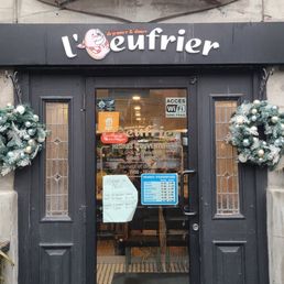 Exterior outside entrance of L'Oeufrier - Montreal, Quebec Exterior outside entrance of L'Oeufrier - Montreal, Quebec