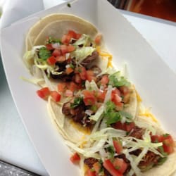 B and D's Curbside Grill - These are the tri tip tacos with pico de gallo. There was two tortillas per taco so ended up making six tacos, good deal.