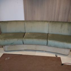 T&M UPHOLSTERY - A velvet couch we made