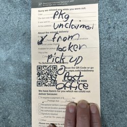 US Post Office - Driver couldn't be bothered to include any relevant info, like who even the recipient is, tracking etc?