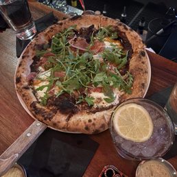 Apple Bottom Jean pizza! Apple butter, prosciutto, arugula. Apple Bottom Jean pizza! Apple butter, prosciutto, arugula.