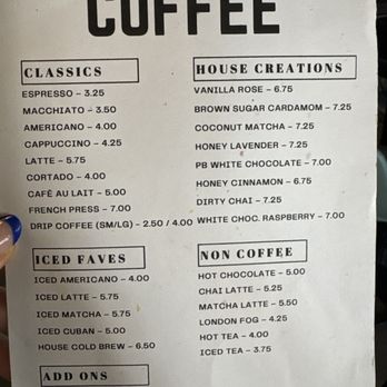 Cured. on Columbia - Coffee Menu - Cafes Near Me - Covington, Louisiana