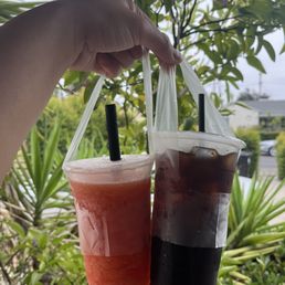 Mango Strawberry Slushie