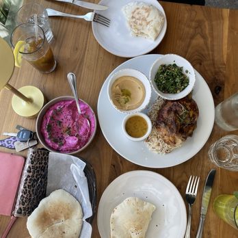 Ammatoli - Roasted Beets Labne Mezza Spicy Garlic Lemon Chicken Pita - Mediterranean Near Me - Long Beach, California Ammatoli - Roasted Beets Labne Mezza Spicy Garlic Lemon Chicken Pita - Mediterranean Near Me - Long Beach, California