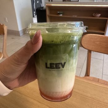 Leev Matcha Atelier - Strawberry Matcha Latte - Desserts Near Me - Las Vegas, Nevada Leev Matcha Atelier - Strawberry Matcha Latte - Desserts Near Me - Las Vegas, Nevada