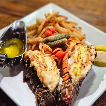 Happy Wine Calle Ocho - Sundays Twins Lobster Tail with Homemade Fried
$39.99 - Tapas Bars Near Me - Miami, Florida Happy Wine Calle Ocho - Sundays Twins Lobster Tail with Homemade Fried
$39.99 - Tapas Bars Near Me - Miami, Florida