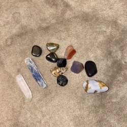 The Pathways Spirit - Aura Quartz, Blue Kyanite and various crystals from gumball machine