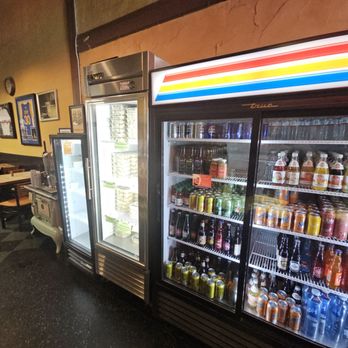 The Ravioli House - 9-2-24. Refrigerator for drinks and one for their ravioli and sauces - Delis Near Me - San Mateo, California