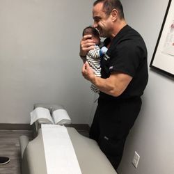 Marwan Chahayed, DC - Adjustment on a four week old baby for colic and acid reflex