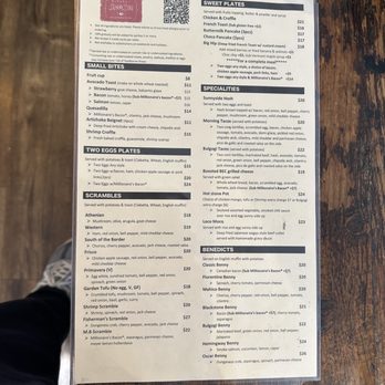Kitchen Sunnyside - menu - Breakfast & Brunch Near Me - Mill Valley, California