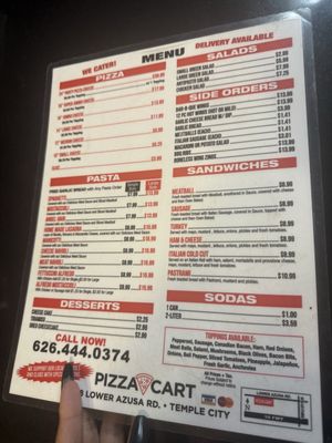 Menu photo 8 Pizza Cart Temple City, CA Menu photo 8 Pizza Cart Temple City, CA