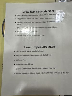 Menu photo 1 Busy Bee Diner Clearwater, FL