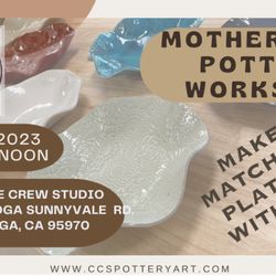 Creative Crew Studio - Mother's Day pottery workshop ! May 13th