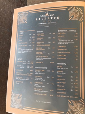 Menu photo 4 Paulette Marseille, 13 Menu photo 4 Paulette Marseille, 13