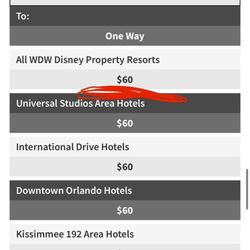 Orlando Astro Limo - The price shown on their website.