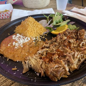 MAYA'S Authentic Mexican Food - Carnitas Combo Plate - Salad Near Me - Davis, California MAYA'S Authentic Mexican Food - Carnitas Combo Plate - Salad Near Me - Davis, California